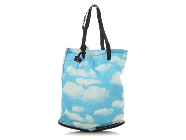 Delvaux Nuage Toile Kangourou Foldable Shopper in Nylon from Ann's Fabulous Finds