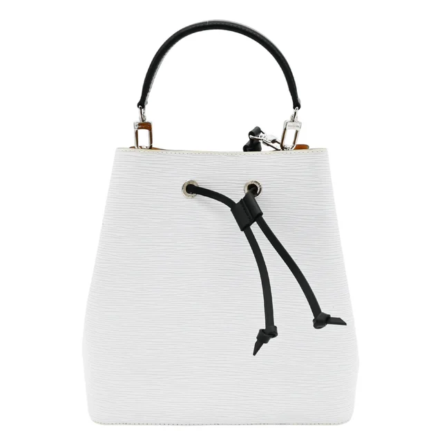 Louis Vuitton White Epi Néonoé MM Bucket Bag in White Leather from Clotheshorse Anonymous