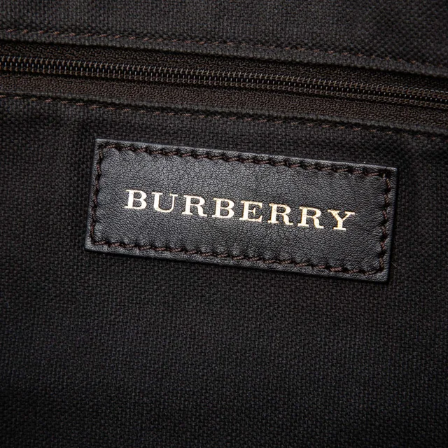Beige Burberry Haymarket Check Ombre Coated Canvas Liberton Satchel in Beige Coated canvas from Designer Revival, photo 5 of 6