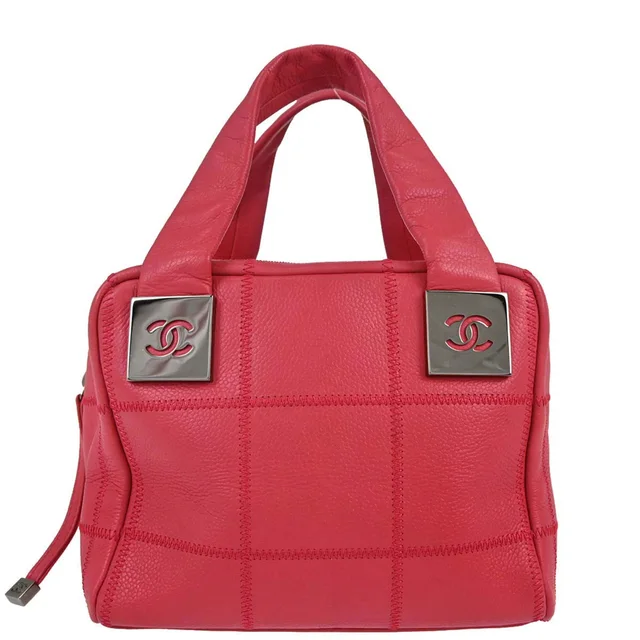 Chanel 2003-2004 Red Caviar Choco Bar Wild Stitch Handbag in Red Caviar leather from AMORE Vintage Tokyo