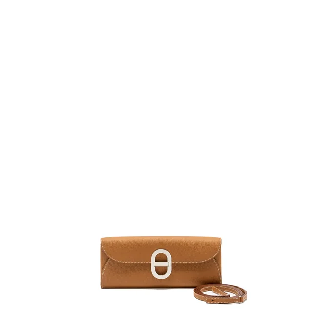 Hermès Chaine D’Ancre To Go Epsom Gold SHW Stamp W in Gold Epsom leather from EMIER