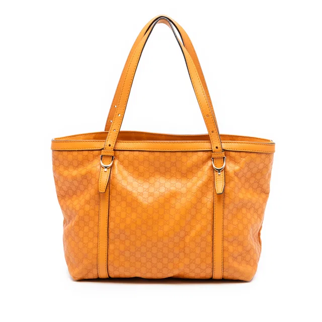 Orange Gucci Microguccissima Nice Tote in Orange Leather from Designer Revival