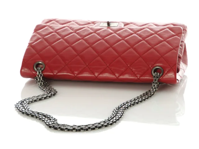 Chanel Red Quilted Aged Calfskin Reissue 226 in Red Calfskin from Ann's Fabulous Finds, photo 8 of 10
