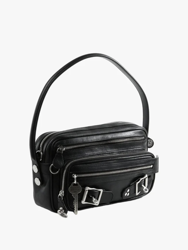 Acne Studios Medium Zippered Shoulder Bag, photo 2 of 3 from SENSER