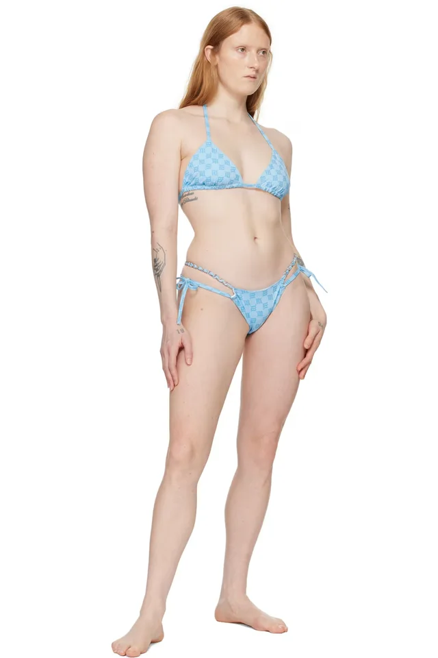 MISBHV SSENSE Exclusive Blue Monogram Bikini Bottom, photo 4 of 4 from SSENSE