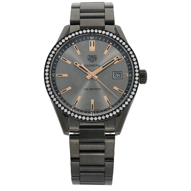 TAG Heuer Carrera WAR1115 39mm PVD Stainless Steel Watch from H&T