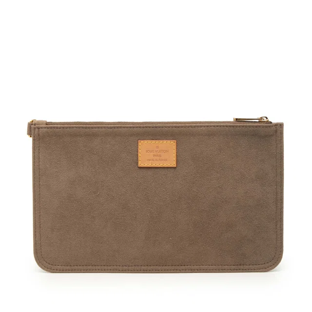 Brown Louis Vuitton Suede Aurelia GM Pouch in Brown Suede from Designer Revival