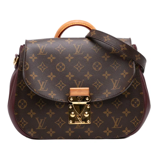 Brown Louis Vuitton Monogram Eden MM Satchel in Brown Coated canvas from Designer Revival