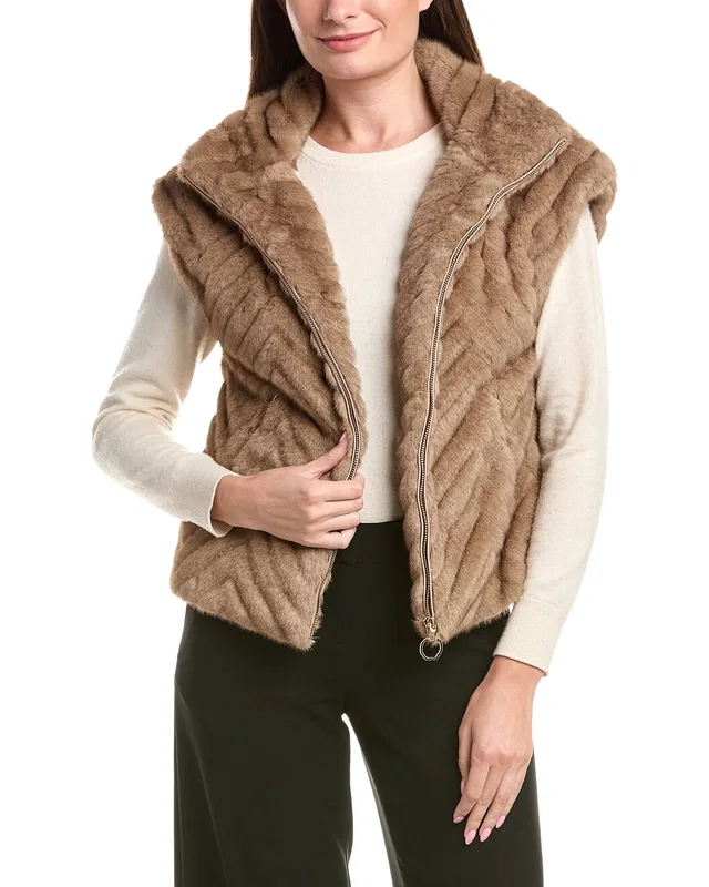 Joseph Ribkoff Funnel Neck Vest, image 1 of 1 from Gilt