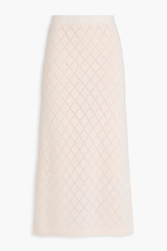 Zimmermann Pointelle-Knit Wool Midi Skirt from THE OUTNET, photo 1 of 1