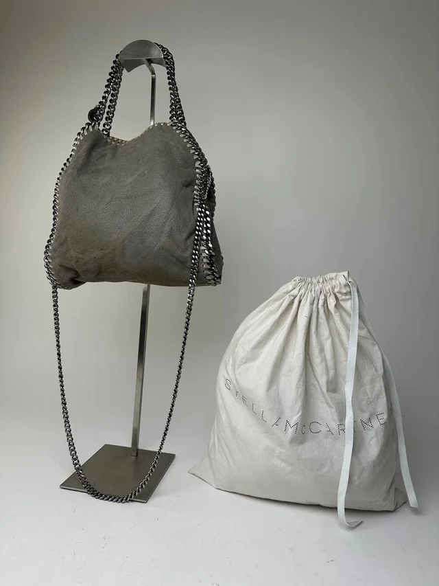Stella McCartney Vintage Falabella Shoulder Bag Faux Suede Grey in gray Suede from Grailed