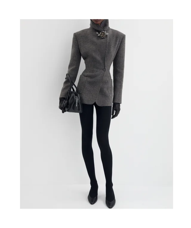 Magda Butrym double-breasted shawl-collar blazer in Main Fabric：Wool 80%,Polyamide 18%,Cashmere 2%;Secondary Material：Silk 100% Details: Double row of buttons Description: This…, photo 4 of 4 from SENSER