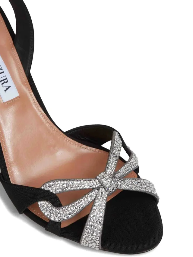 Aquazzura Crystal-embellished slingback high heels, photo 5 of 5 from SENSER