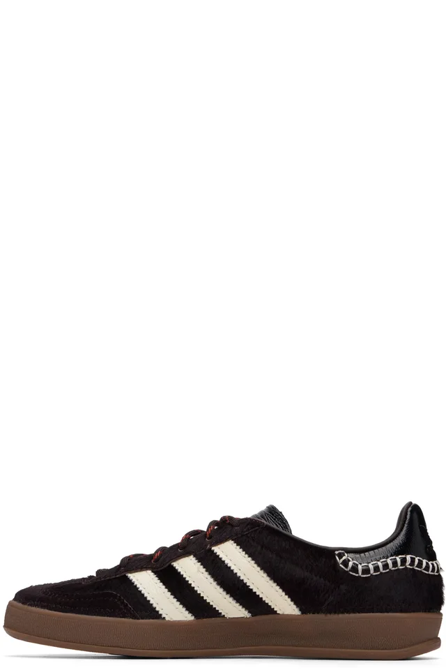 Wales Bonner Black adidas Originals Edition Gazelle Pony Sneakers, photo 3 of 5 from SSENSE