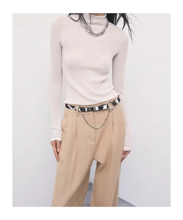 Patrizia Pepe ribbed funnel-neck knit, photo 4 of 6 from SENSER