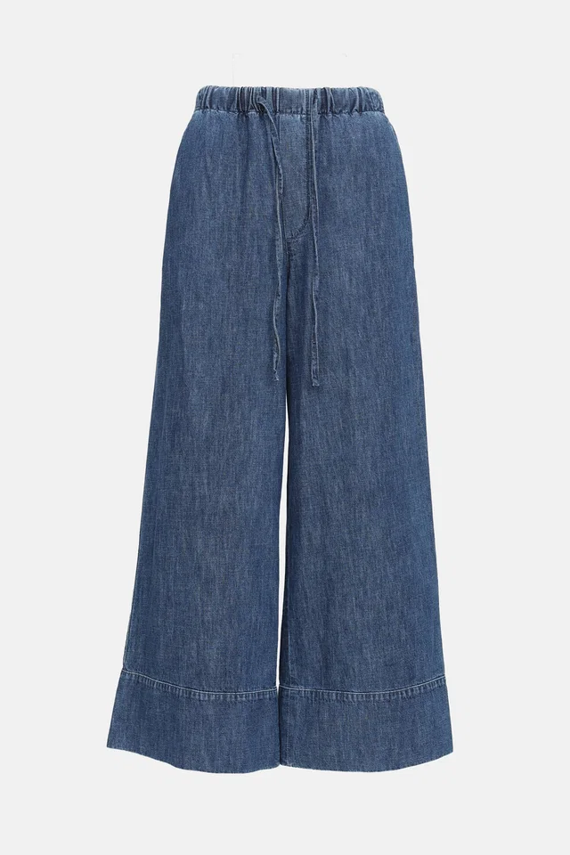 Valentino Garavani Drawstring Wide Leg Jeans from VSP Consignment
