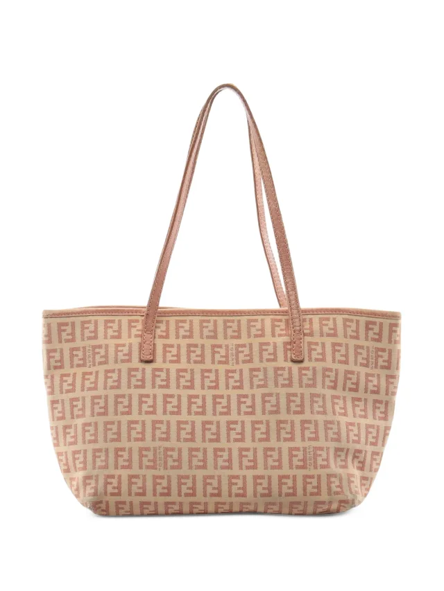 Fendi Pre-Owned Zucchino Tote Bag | Neutrals | FARFETCH in Calfskin from Farfetch