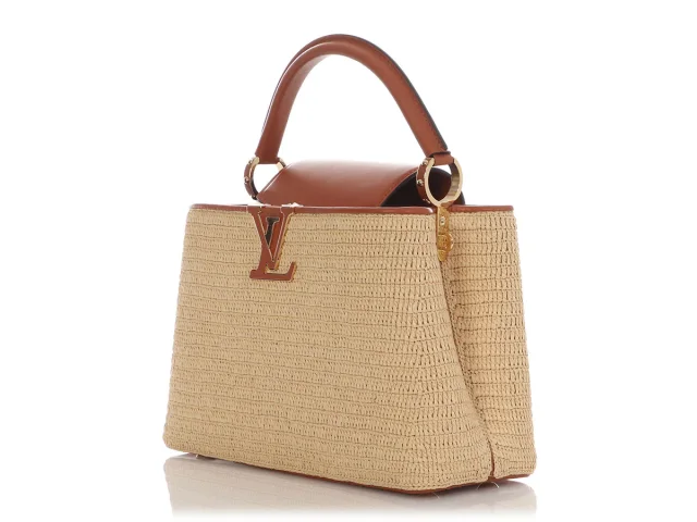 Louis Vuitton Capucines PM in Raffia from Ann's Fabulous Finds, photo 1 of 1