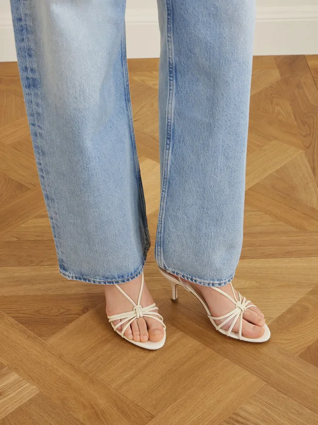 AEYDE Solange patent-leather slingback sandals in Beige, photo 2 of 2 from NET-A-PORTER (Canada)