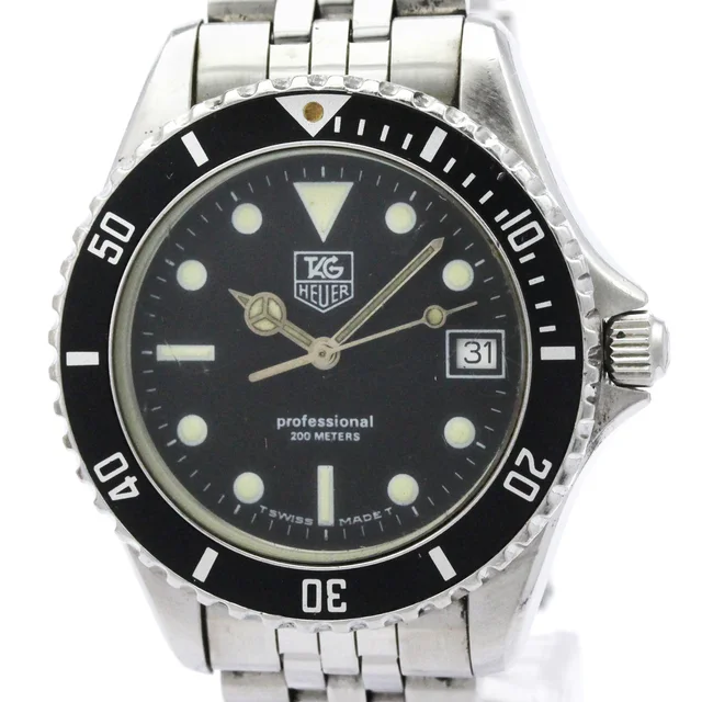 TAG Heuer 1000 Stainless Steel Quartz Mens Watch 980.013 in Black from Elady
