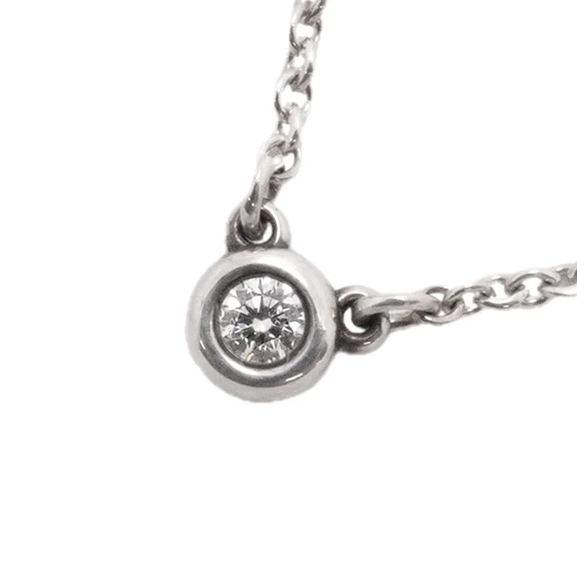 Tiffany & Co. Necklace by the Yard 925 Sterling Silver Diamond in Silver from The Reluxe