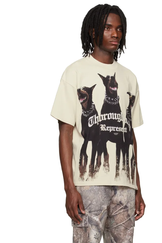 Represent Off-White 'Thoroughbred' T-shirt, photo 2 of 4 from SSENSE