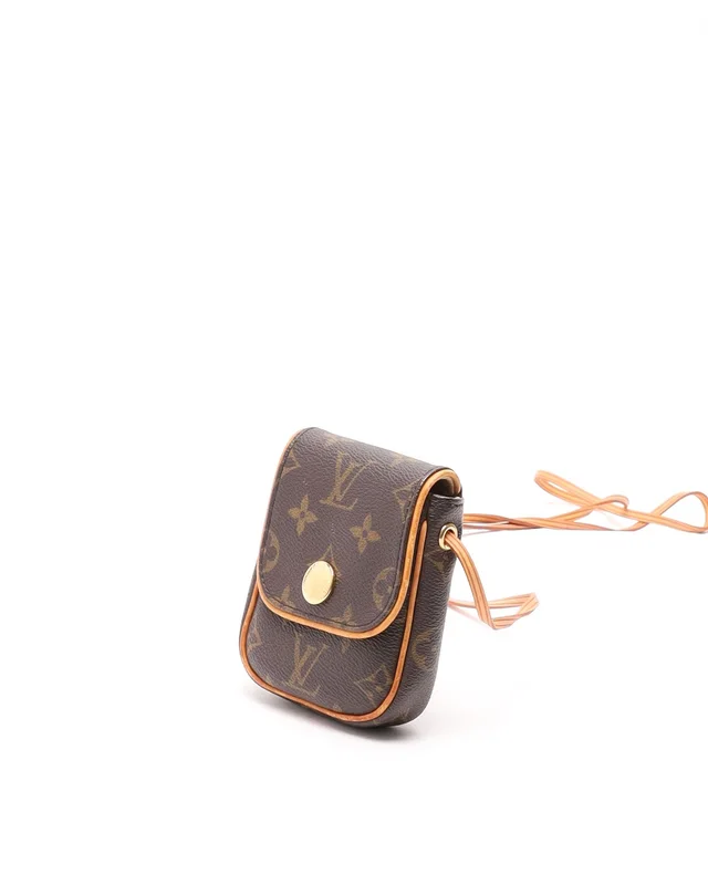 Louis Vuitton Monogram Pochette Cancun Brown Bag in Brown Coated canvas from A Retro Tale, photo 2 of 9
