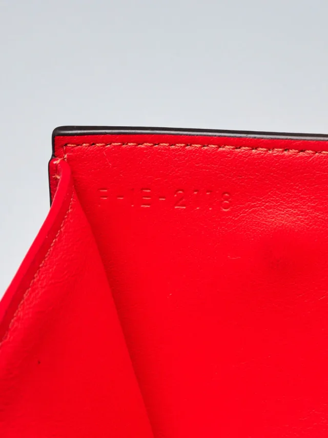 Celine Grained Leather Trifold Compact Wallet in Beige Caviar leather from Yoogis, photo 6 of 6