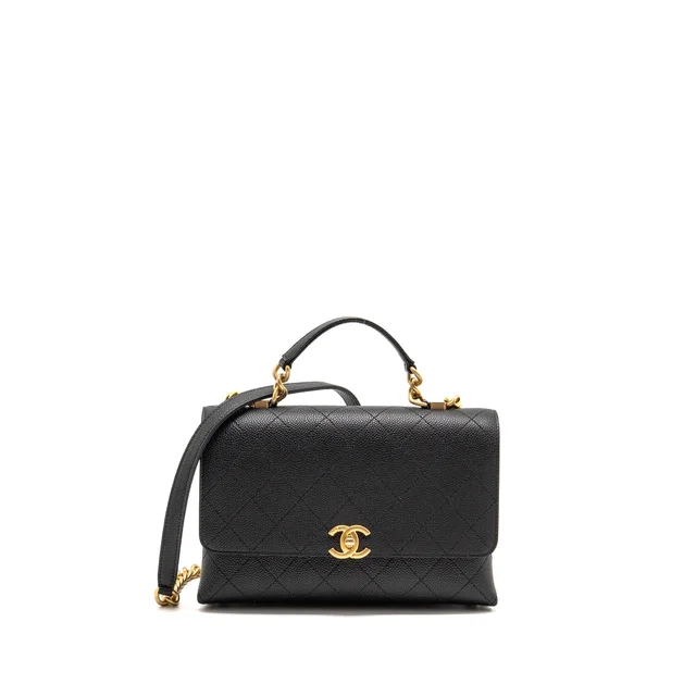 Chanel 20K CC Flap Bag in Black Caviar leather from EMIER
