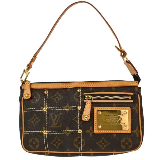 Louis Vuitton Monogram Rivet Pochette Accessoires Handbag M40141 in Coated canvas from AMORE Vintage Tokyo