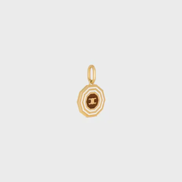 Celine Gold Zodiac Charm Pendant — Gold-plated Metal Necklaces in Gold from HEWI, photo 2 of 4
