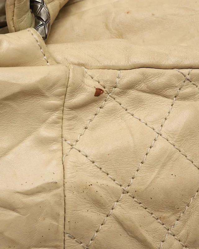 Chanel CC Quilted Aged Coco Rider Bowling Bag in Leather from A Retro Tale, photo 8 of 11