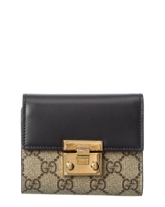 Gucci GG Supreme Canvas & Leather Card Case, image 1 of 1 from Gilt