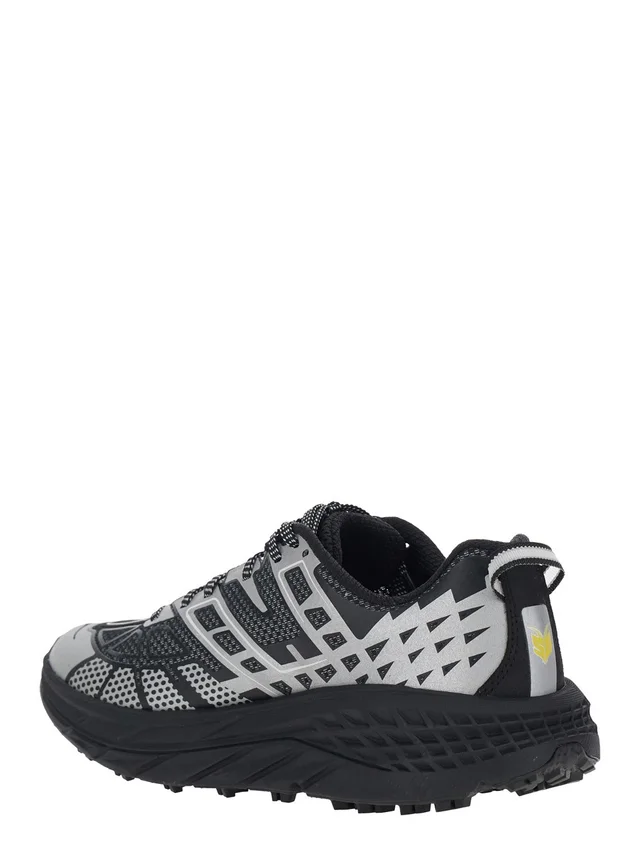 HOKA Sneaker 'U Speedgoat 2TS' Low Top with Laces with Print and Logo Lettering on the Side in Black Tech Fabric Unisex in Black, photo 5 of 7 from Gaudenzi Boutique