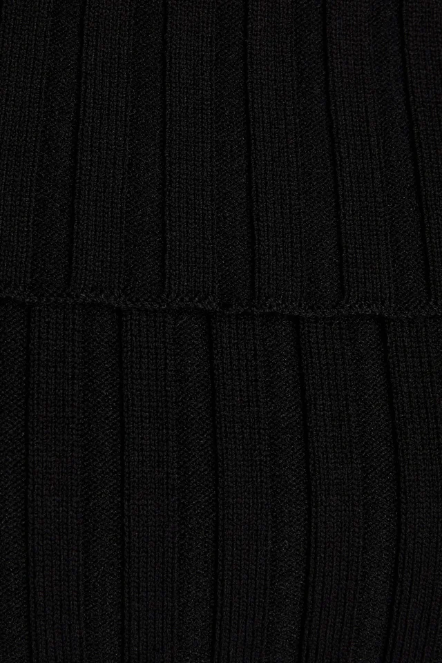Ganni Off-the-Shoulder Ribbed-Knit Top in Black, photo 4 of 4 from THE OUTNET