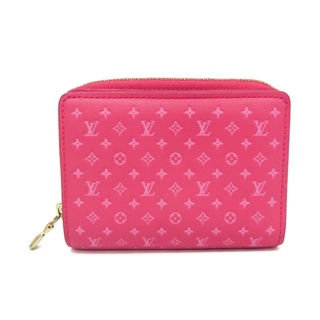 Louis Vuitton Lou Wallet M82357 Women's Embossed Calf Leather Wallet (bi-fold) Pink in Pink Leather from Elady