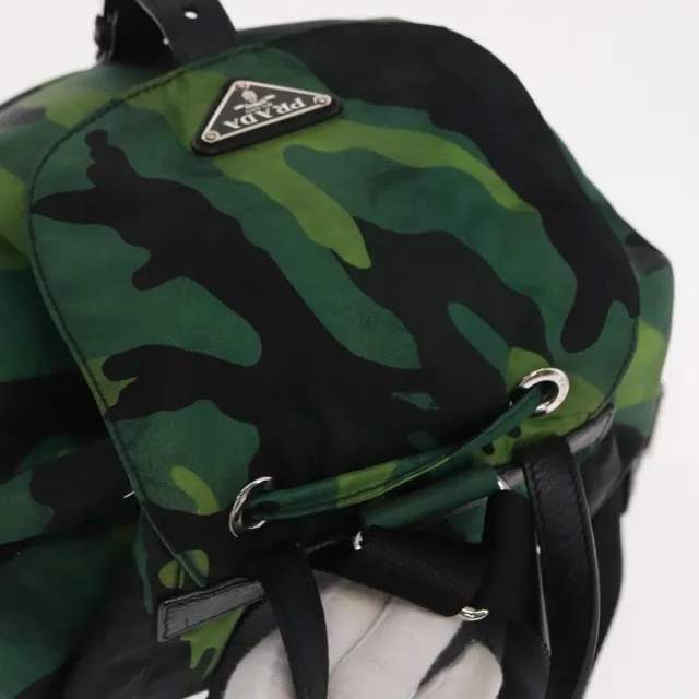 Prada Camouflage Tessuto Green Nylon Bag in Green Nylon from HEWI, photo 18 of 24