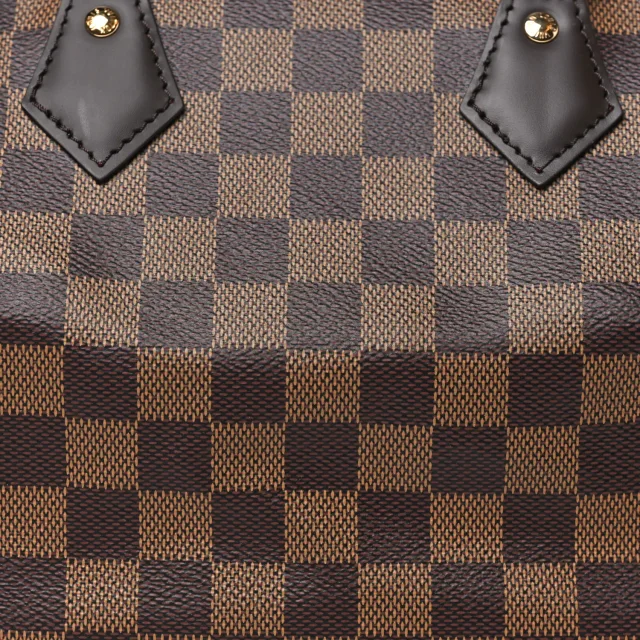Louis Vuitton Damier Ebene Speedy Bandouliere 25 in Brown Canvas from FASHIONPHILE, photo 7 of 9