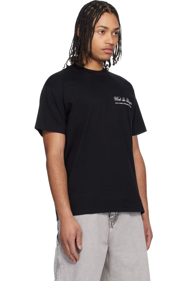 Carhartt Work In Progress Black Cloud Heart T-shirt, photo 2 of 2 from SSENSE