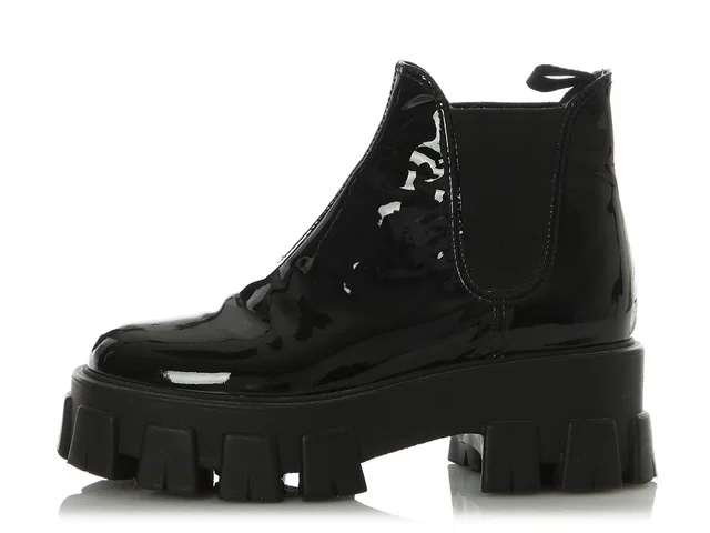 Prada Black Patent Chelsea Boots in Black Patent leather from Ann's Fabulous Finds