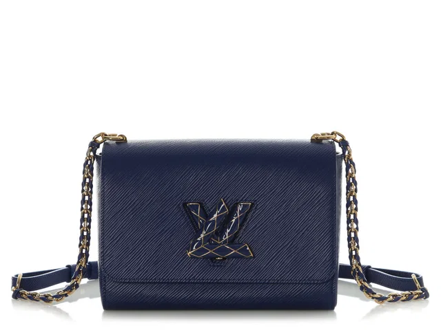 Louis Vuitton Blue Epi Enamel Twist MM in Blue Leather from Ann's Fabulous Finds
