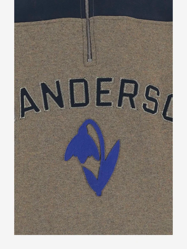 J.W.Anderson JW Anderson Logo Half Zip Sweatshirt, photo 3 of 3 from SENSER
