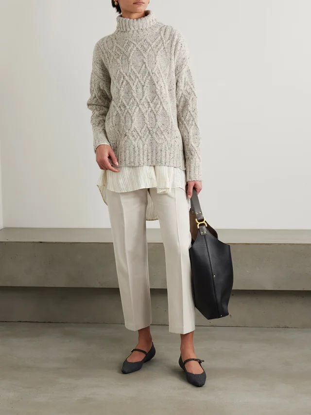 PURDEY Cotton and wool-blend twill straight-leg pants, photo 2 of 2 from NET-A-PORTER (Canada)