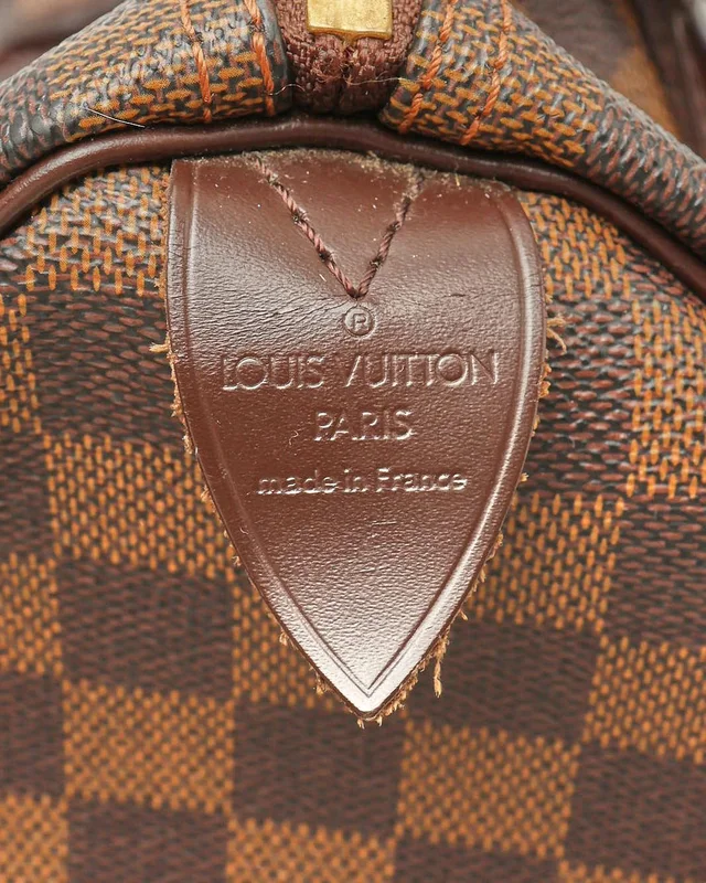 Louis Vuitton Damier Ebene Speedy 30 Bag in Brown Canvas from A Retro Tale, photo 6 of 9
