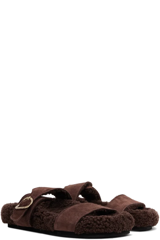 Ancient Greek Sandals Brown Latria Sandals, photo 4 of 5 from SSENSE