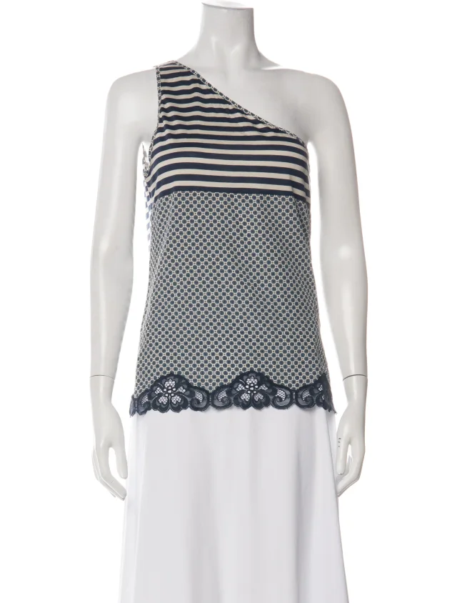 Stella McCartney Silk Striped Top in green Silk from The RealReal, photo 1 of 1