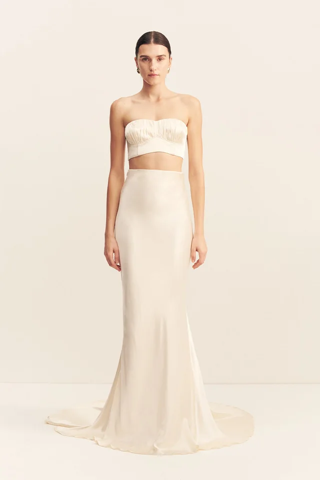 Shona Joy LA LUNE HIGH WAIST MAXI SKIRT - CREAM from Shona Joy, photo 1 of 1
