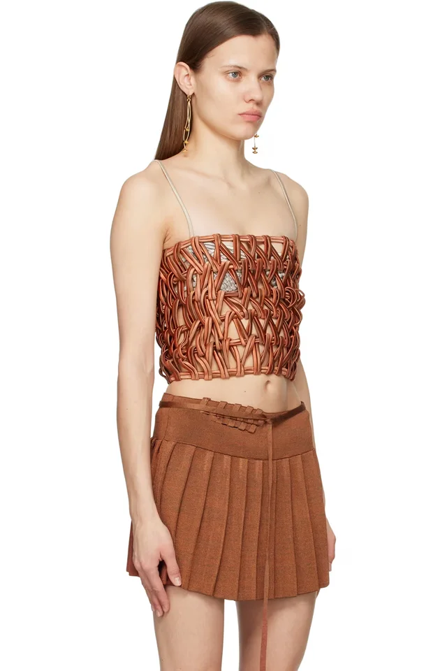 Isa Boulder Brown Band Top, photo 2 of 4 from SSENSE