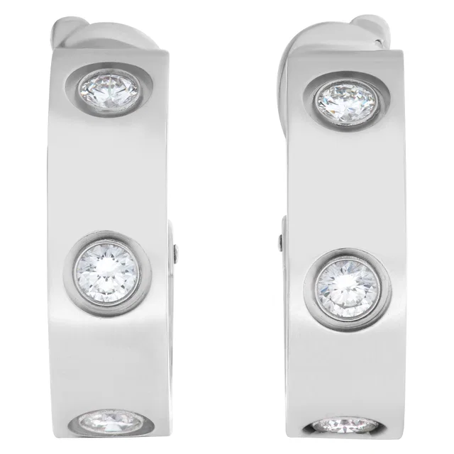 Cartier Love 3 diamond earrings in White White Gold from Gray And Sons