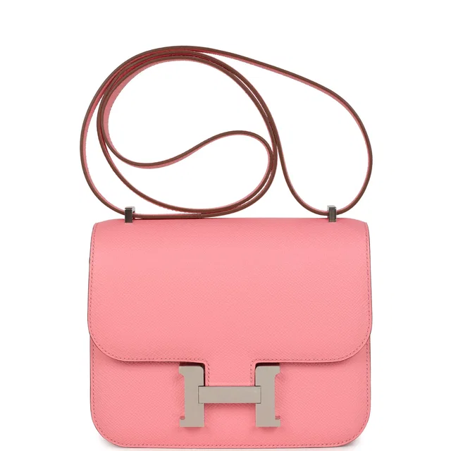 Hermès Constance 18 Rose Confetti Epsom Palladium Hardware in Pink Epsom leather from Madison Avenue Couture